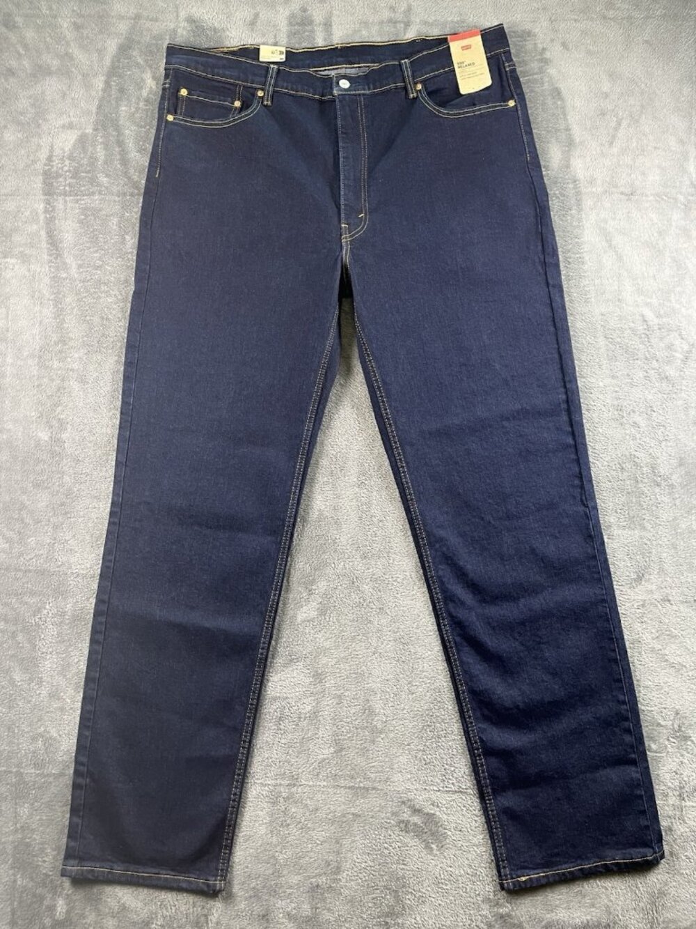 Levi's Men's 550 Relaxed Fit Jean Stretch Dark Blue Denim 42W x 36L
